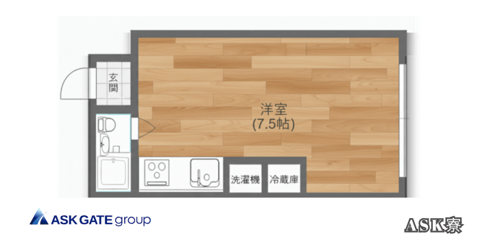 アスク寮 間取り図