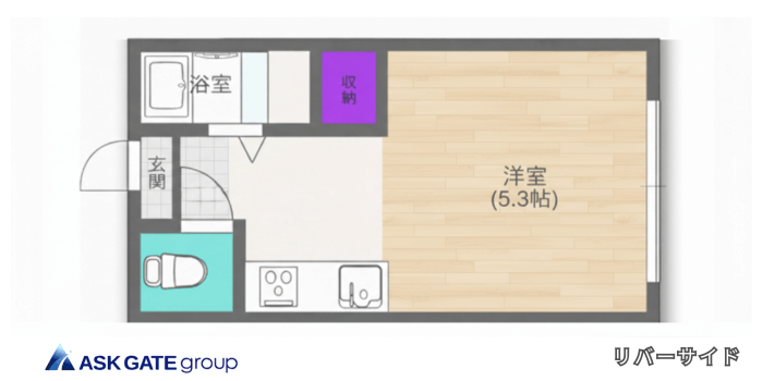 リバーサイド 間取り図