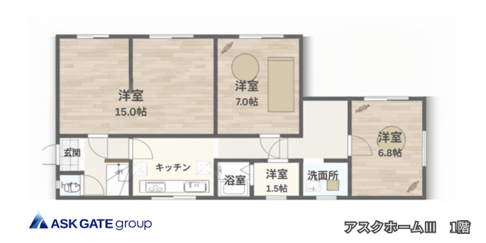 アスクホームⅢ 間取り図